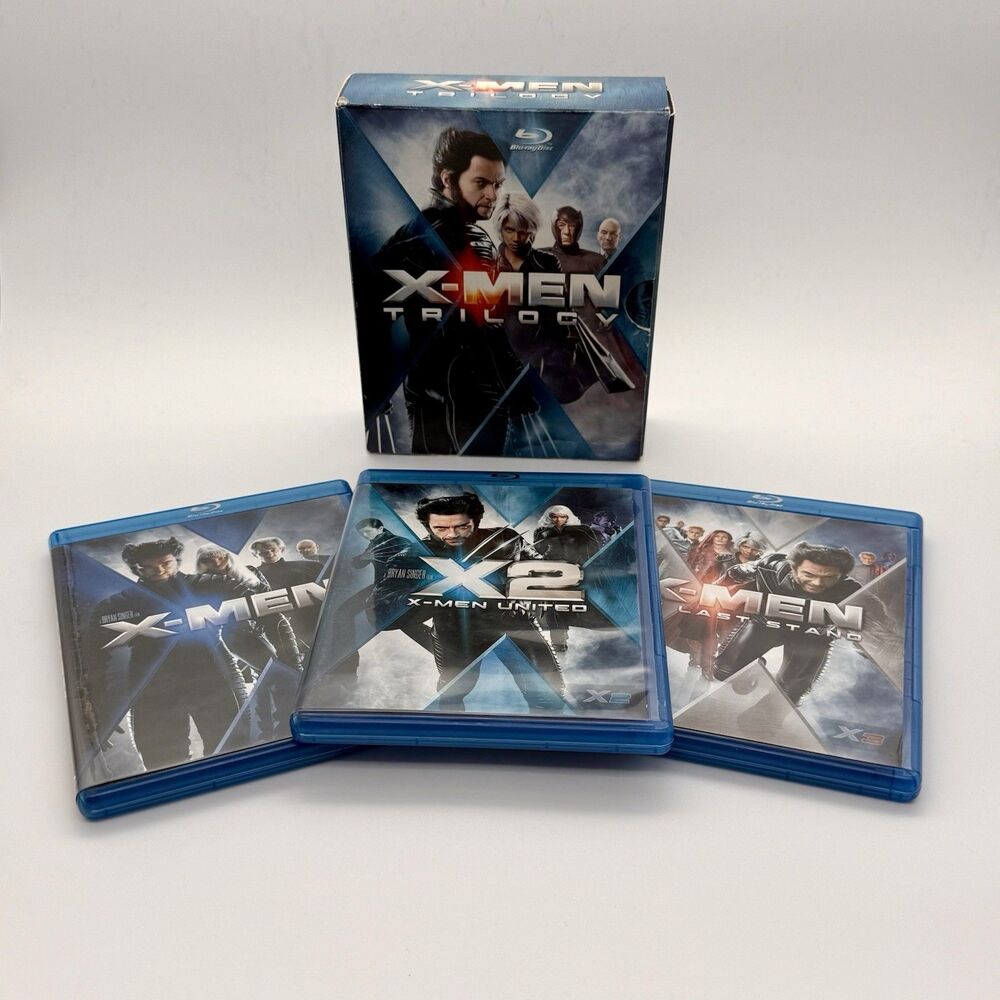 X-Men Trilogy Blue Ray Set (X-Men |  X2: X-Men United |  X-Men: The Last Stand)